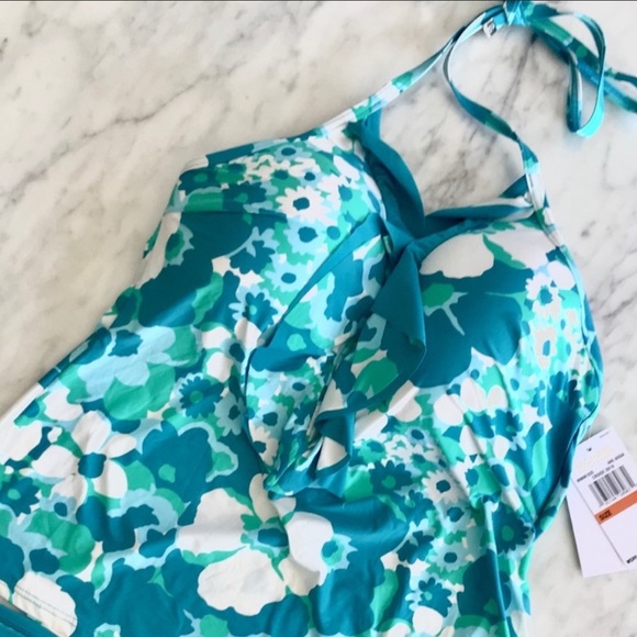 New with tags Michael Kors Floral tankini top - Picture 2 of 3